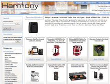 Tablet Screenshot of housewares.shopharmony.com